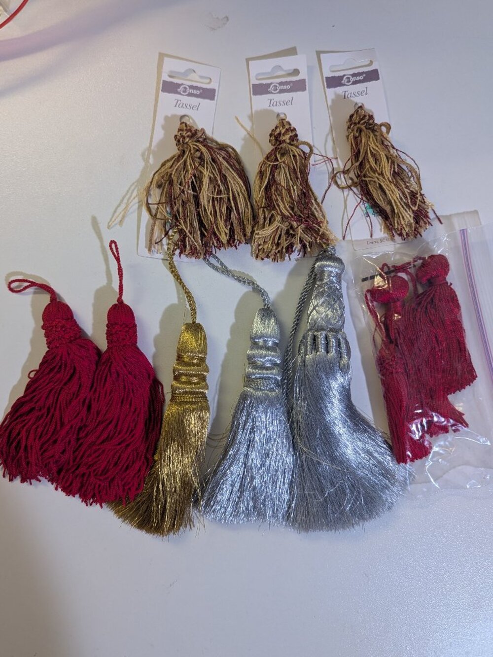 Lot of 11 Vintage Fancy Tassels for Crafts Sewing Jewelry Making